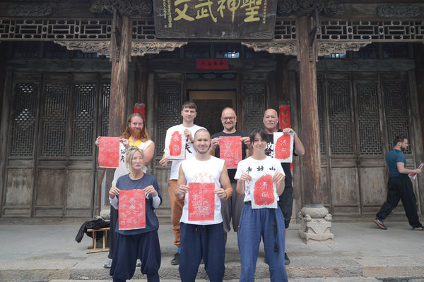 Shaolin Worldwide retreat group at Shaolin Yongzhi Academy training grounds, packed and ready to train