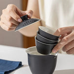 Portable Ceramic Kung Fu Tea Set with Travel Case
