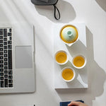 Portable Ceramic Kung Fu Tea Set with Travel Case