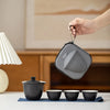 Portable Ceramic Kung Fu Tea Set with Travel Case